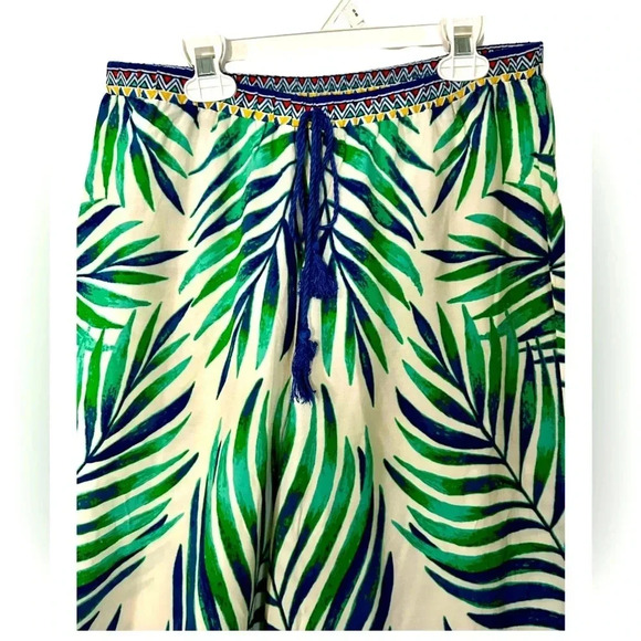 Free Market rayon elastic waist palazzo pants sz L nwot#003 - Picture 2 of 2